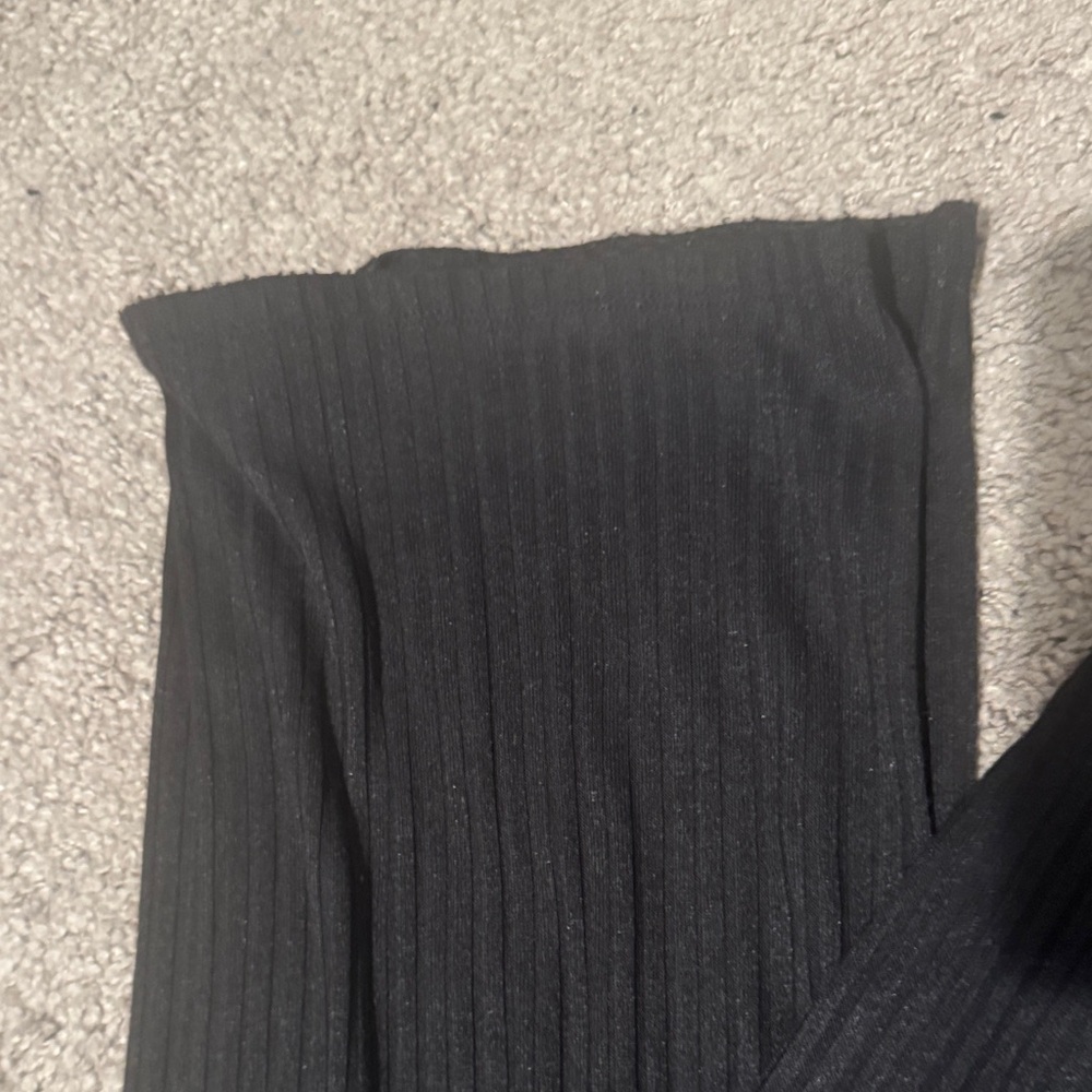 H&M Black Ribbed Trousers - Picture 2 of 6